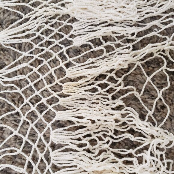 Round Crochet Tablecloth Doily Handmade Vintage Boho Retro - Picture 4 of 7